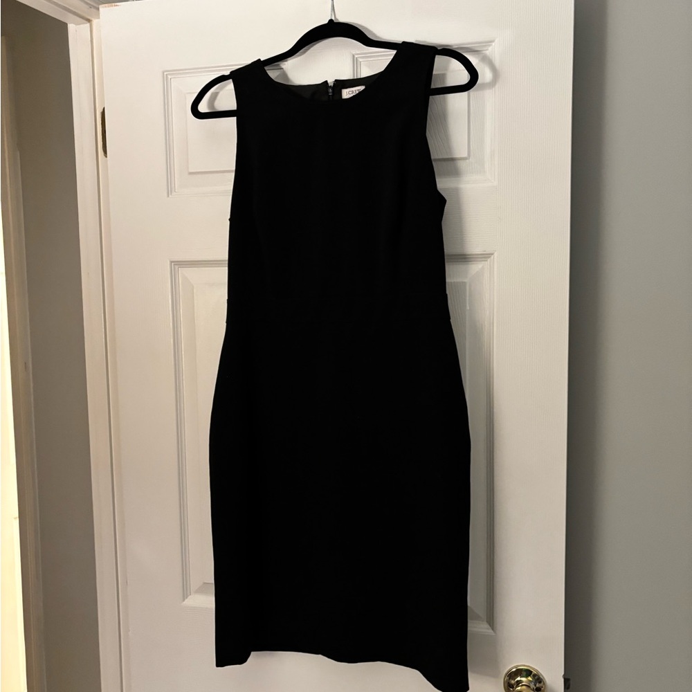 J. Crew Classic Black Midi Dress